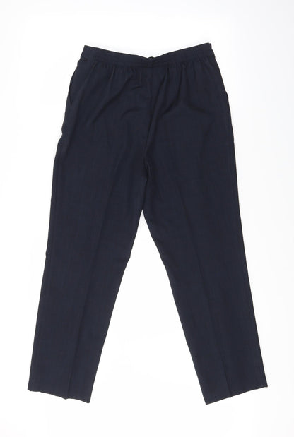 Classic Womens Blue Check  Trousers  Size 10 L26 in