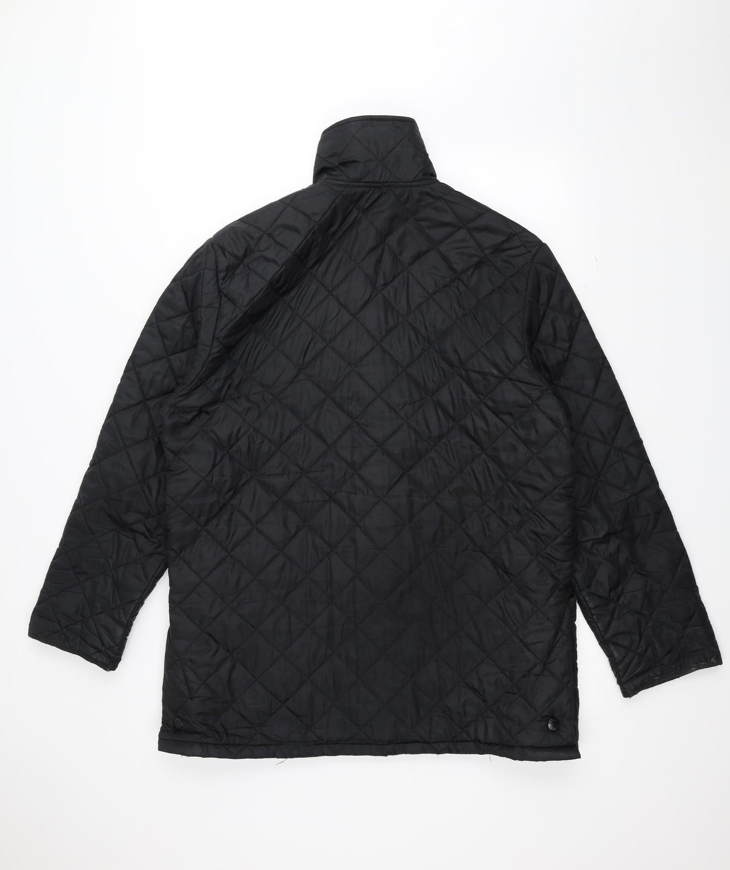 Bernard Weatherhill Womens Black   Pea Coat Coat Size L