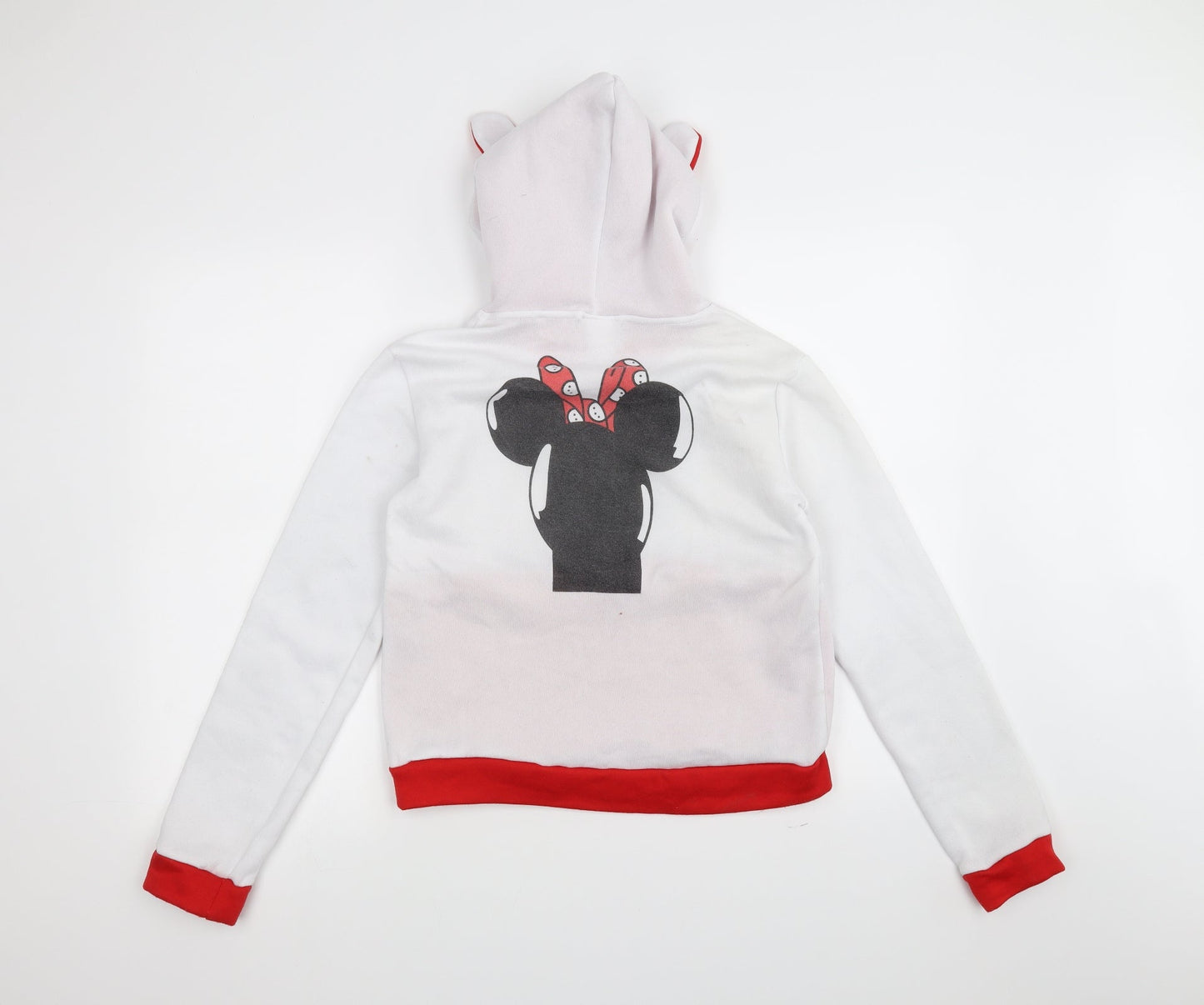 kiranniei Womens White   Pullover Hoodie Size M  - Minnie Mouse
