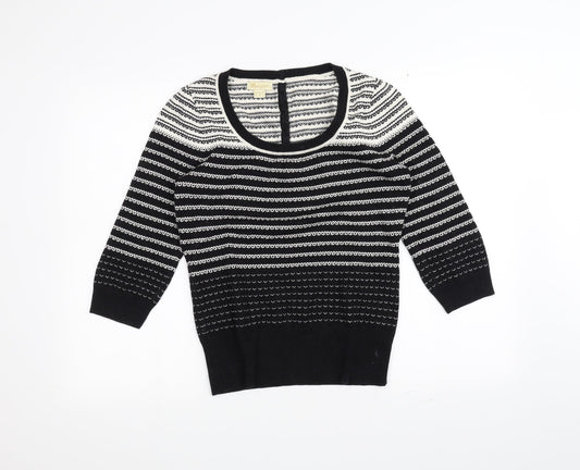 Monsoon Womens Blue Striped  Pullover Jumper Size 12