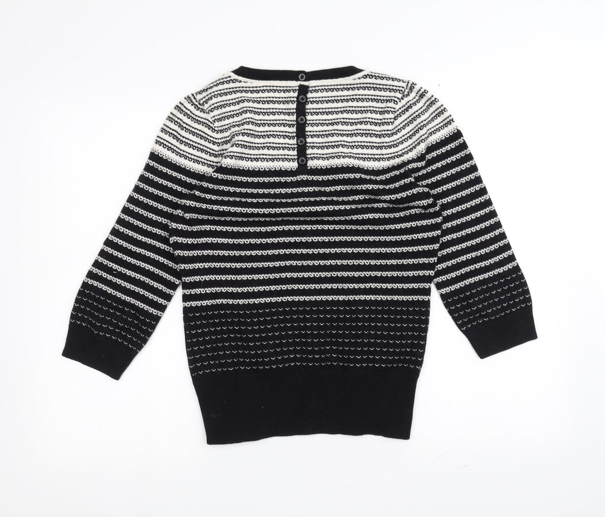 Monsoon Womens Blue Striped  Pullover Jumper Size 12