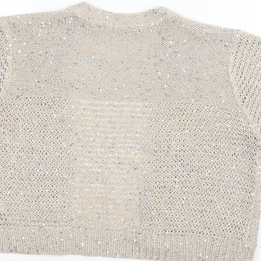 George Womens Brown  Knit Cardigan Jumper Size 14