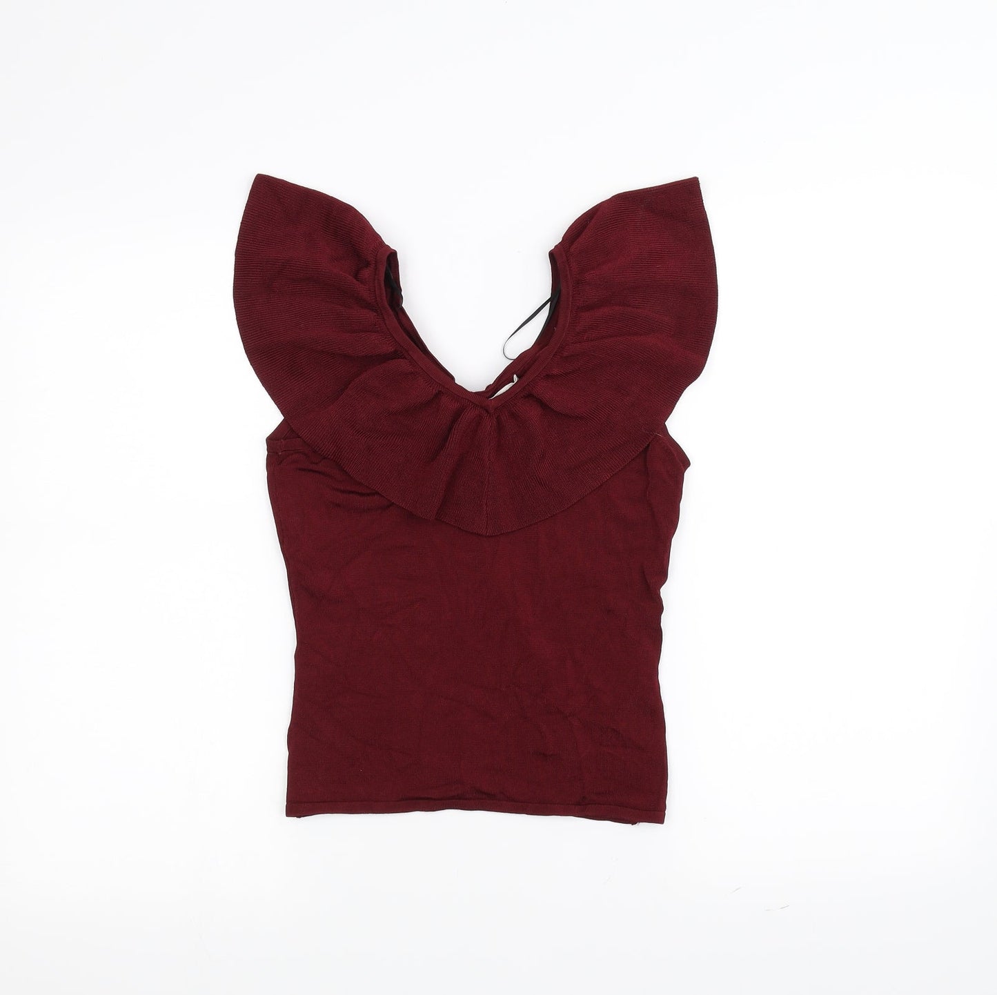 Womens UK Size S H&M Red Basic Blouse