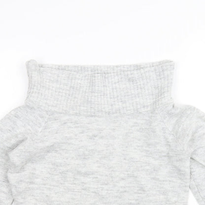 H&M Girls Grey   Pullover Jumper Size 9-10 Years