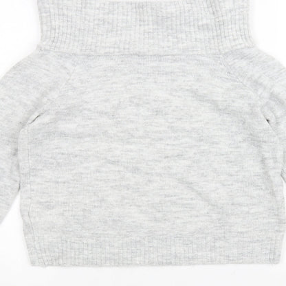 H&M Girls Grey   Pullover Jumper Size 9-10 Years