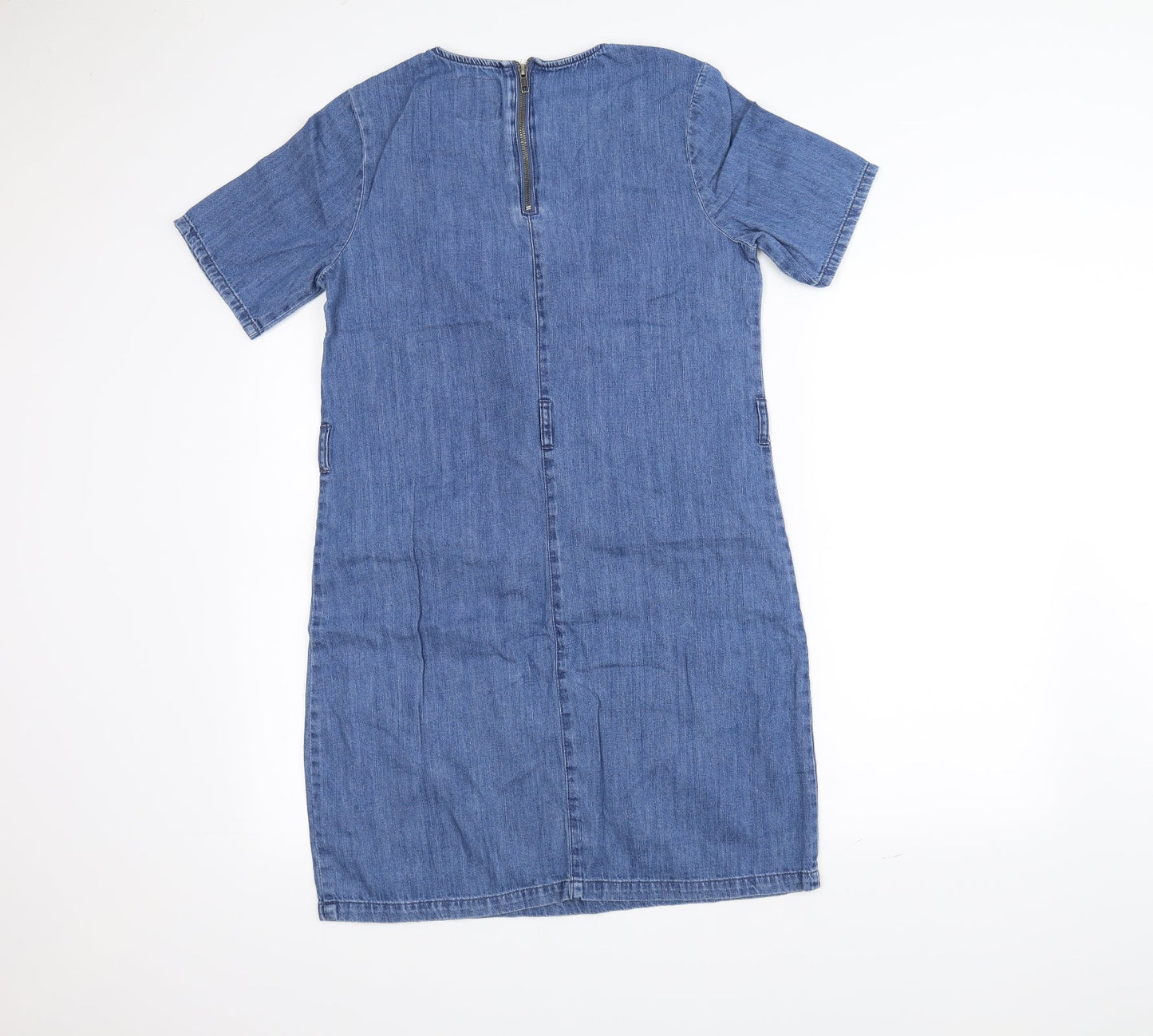 NEXT Womens Blue  Rayon Pencil Dress  Size 10