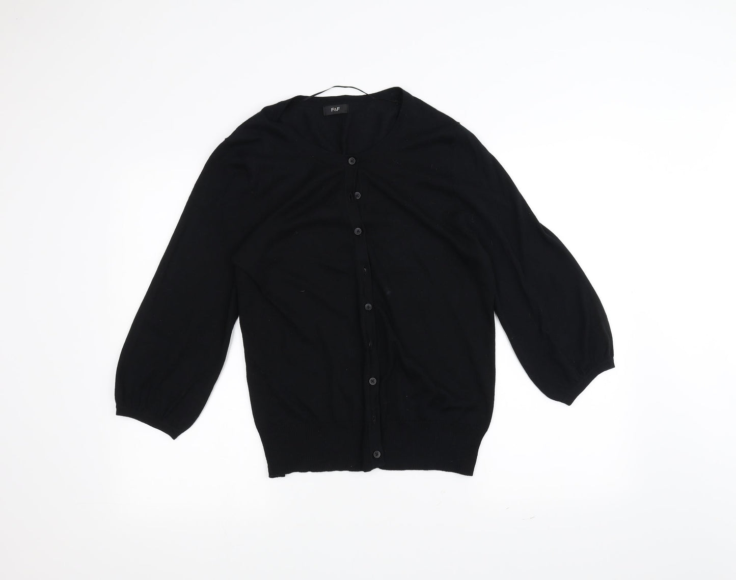 F&F Womens Black   Cardigan Jumper Size 14