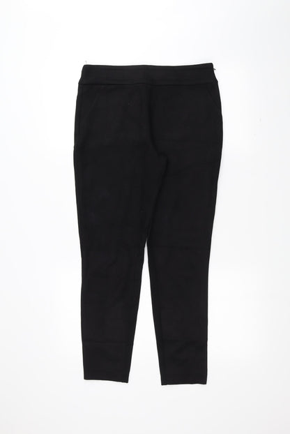 Coast Womens Black   Trousers  Size 12 L27 in