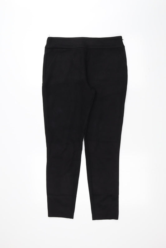 Coast Womens Black   Trousers  Size 12 L27 in