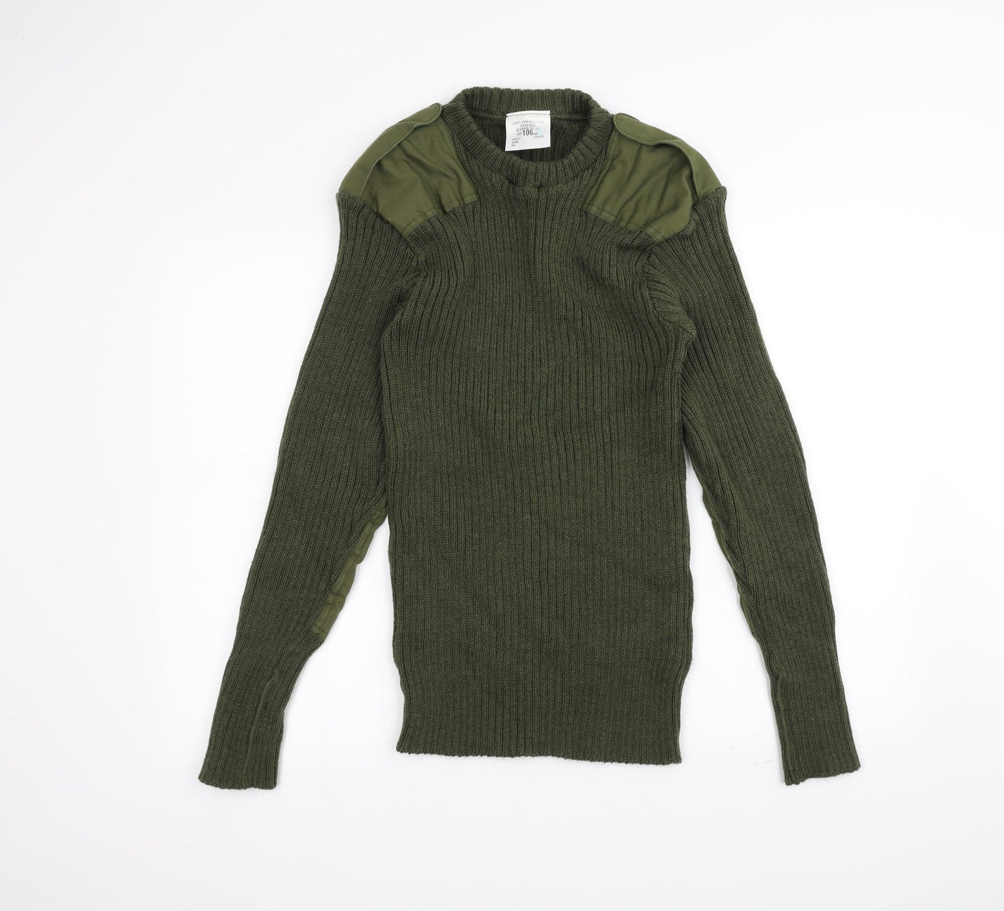 Preworn Girls Green  Knit Pullover Jumper Size S