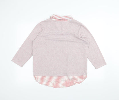 M&Co Womens Pink   Pullover Jumper Size 16