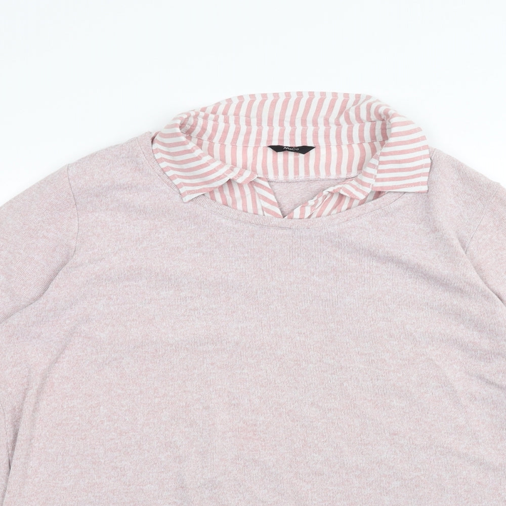 M&Co Womens Pink   Pullover Jumper Size 16