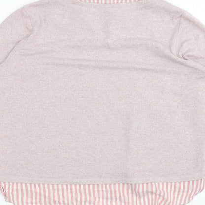 M&Co Womens Pink   Pullover Jumper Size 16