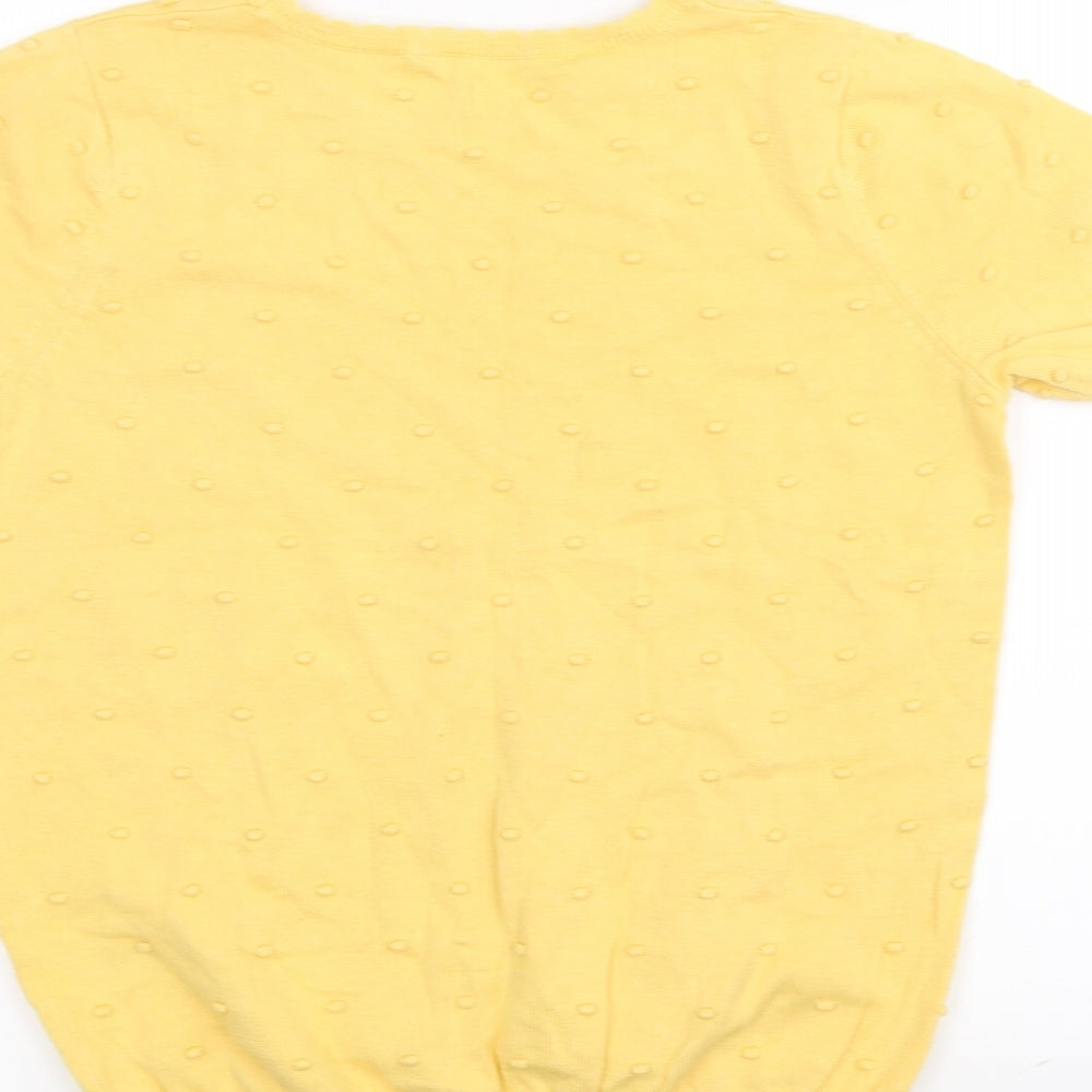 TU Womens Yellow   Basic T-Shirt Size 10