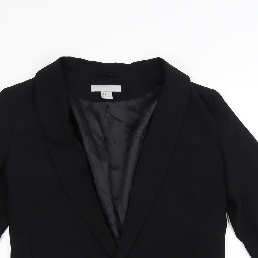 Womens UK Size 10 H&M Black Jacket
