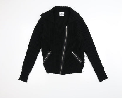love knitwear Womens Black  Knit Jacket  Size L