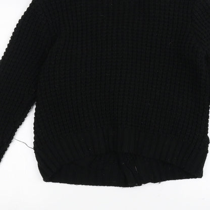 love knitwear Womens Black  Knit Jacket  Size L