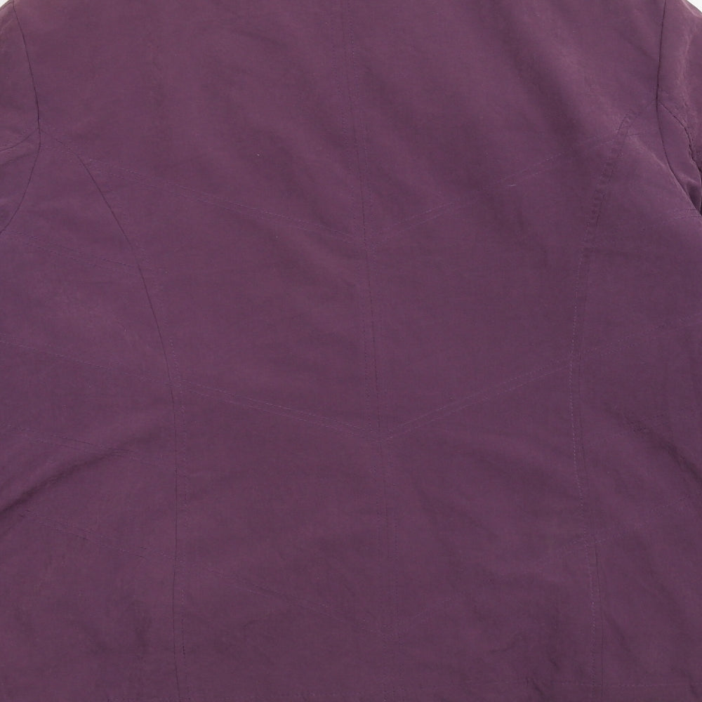 Womens UK Size L Elegance Purple Pea Coat