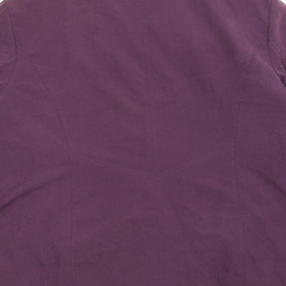 Womens UK Size L Elegance Purple Pea Coat