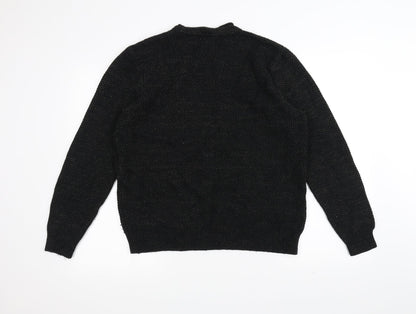 George Womens Black  Knit Pullover Jumper Size M