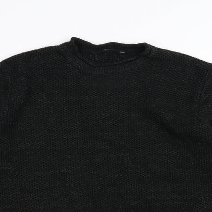 George Womens Black  Knit Pullover Jumper Size M