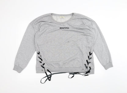 Papaya Womens Grey   Pullover Jumper Size 18