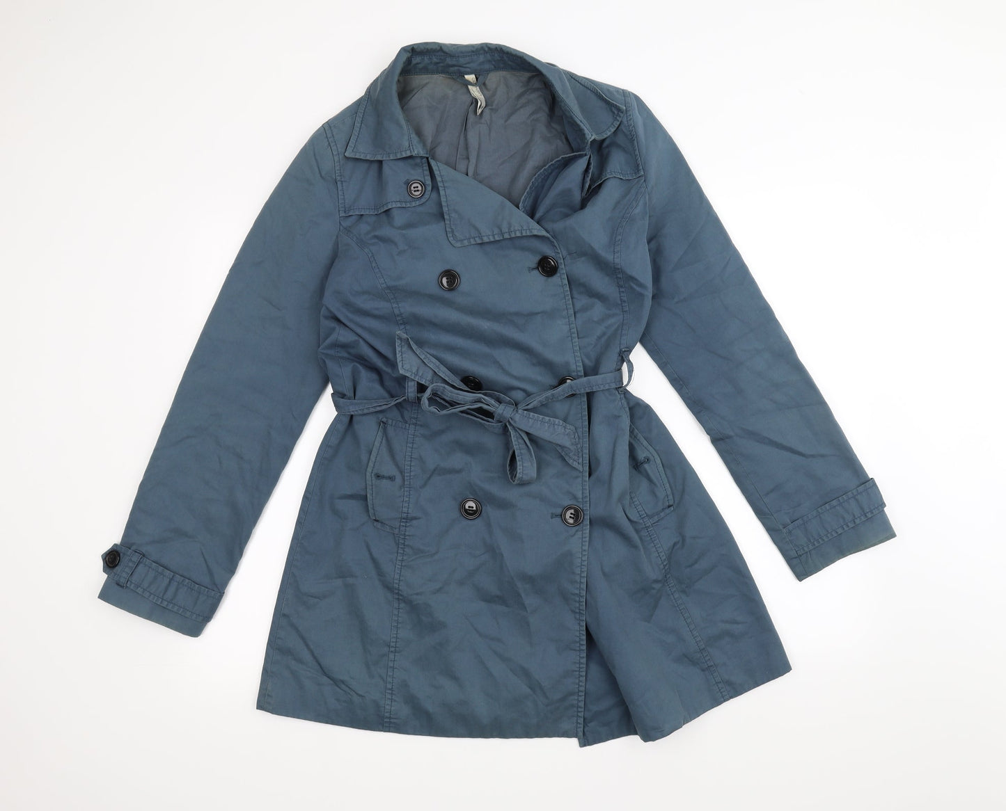 Womens UK Size M Old Navy Blue Overcoat