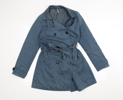 Womens UK Size M Old Navy Blue Overcoat