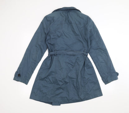 Womens UK Size M Old Navy Blue Overcoat