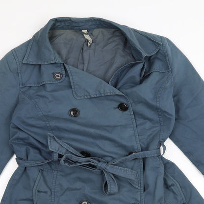 Womens UK Size M Old Navy Blue Overcoat