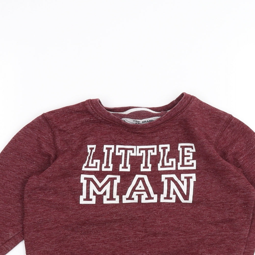 NEXT Girls Red   Pullover Jumper Size 4-5 Years