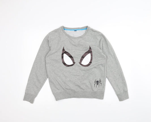 Preworn Mens Grey   Pullover Jumper Size S  - Spider Man