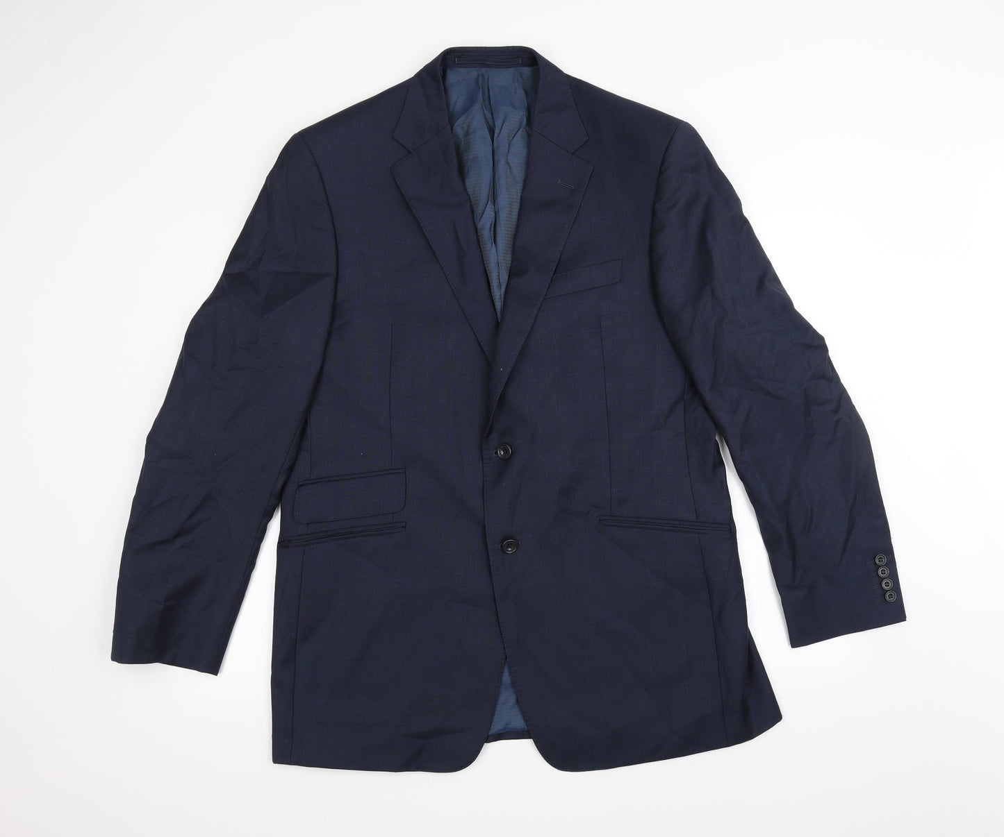 Mens UK Size 42 Marks and Spencer Regular Blue Suit Jacket