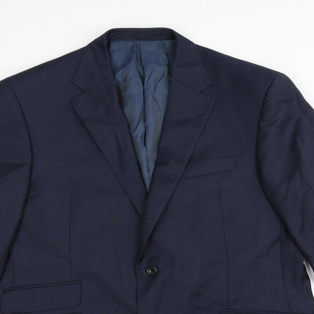 Mens UK Size 42 Marks and Spencer Regular Blue Suit Jacket