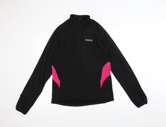 Womens UK Size 10 Mountain Life Black Jacket