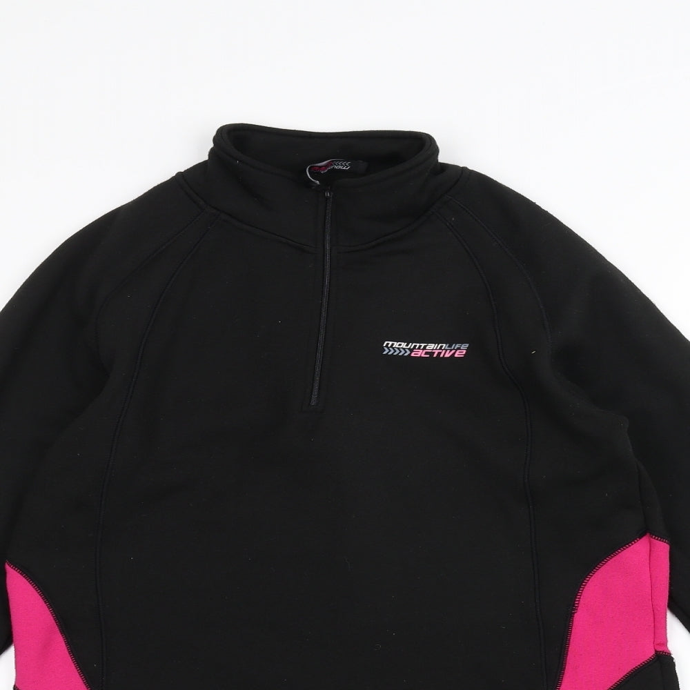 Womens UK Size 10 Mountain Life Black Jacket