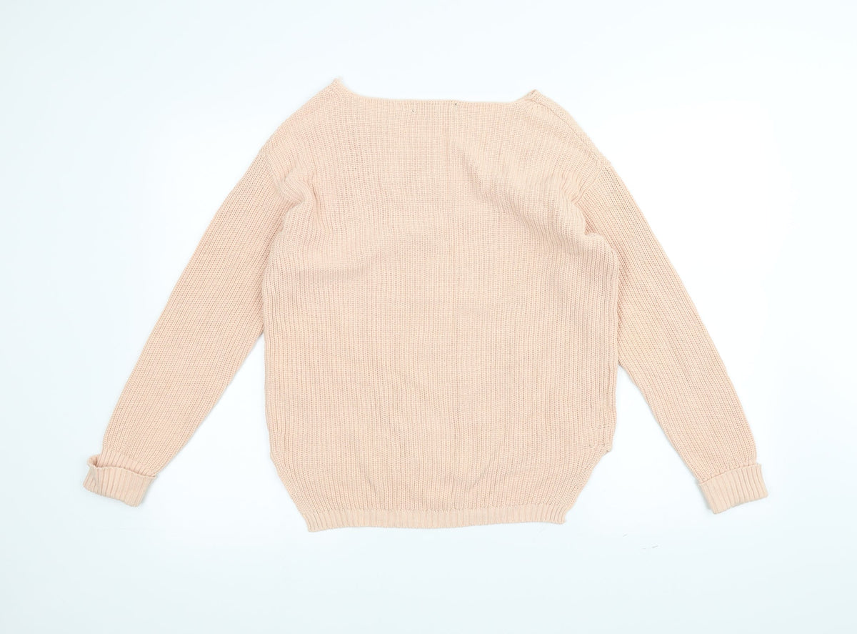 Avenue Womens Pink  Knit Pullover Jumper Size 8