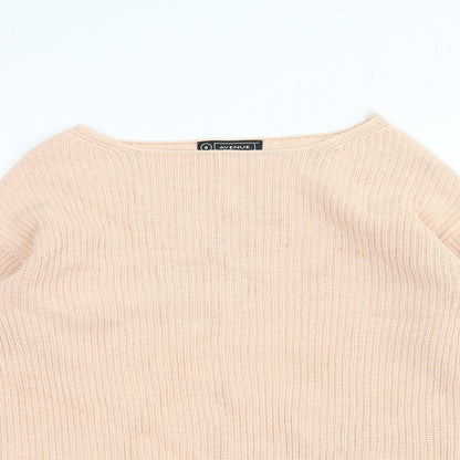 Avenue Womens Pink  Knit Pullover Jumper Size 8