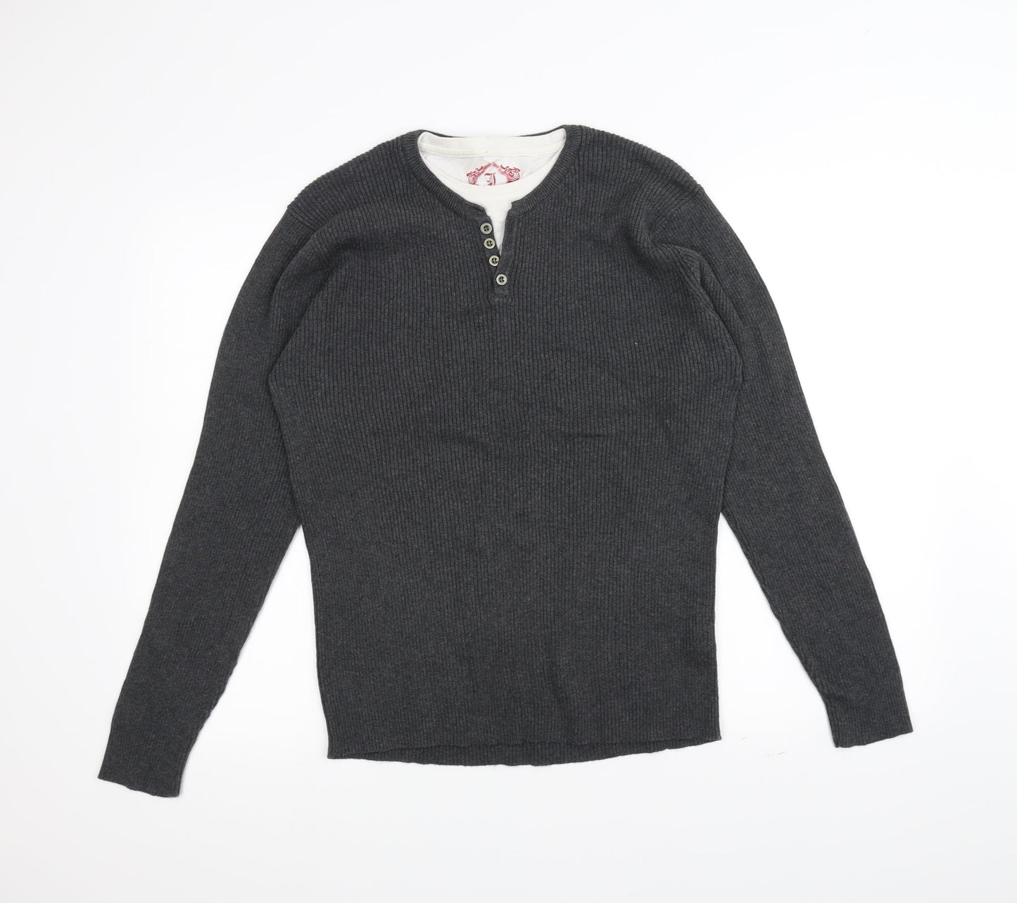 Cedar Wood State Mens Grey   Pullover Jumper Size L