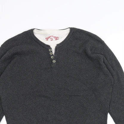 Cedar Wood State Mens Grey   Pullover Jumper Size L