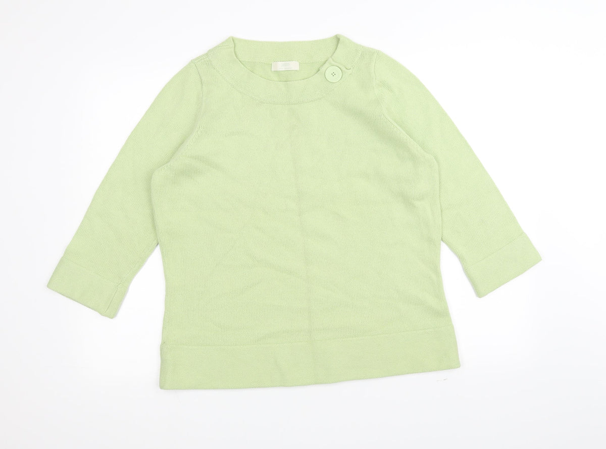Marks & Spencer Womens Green  Knit Pullover Jumper Size 18