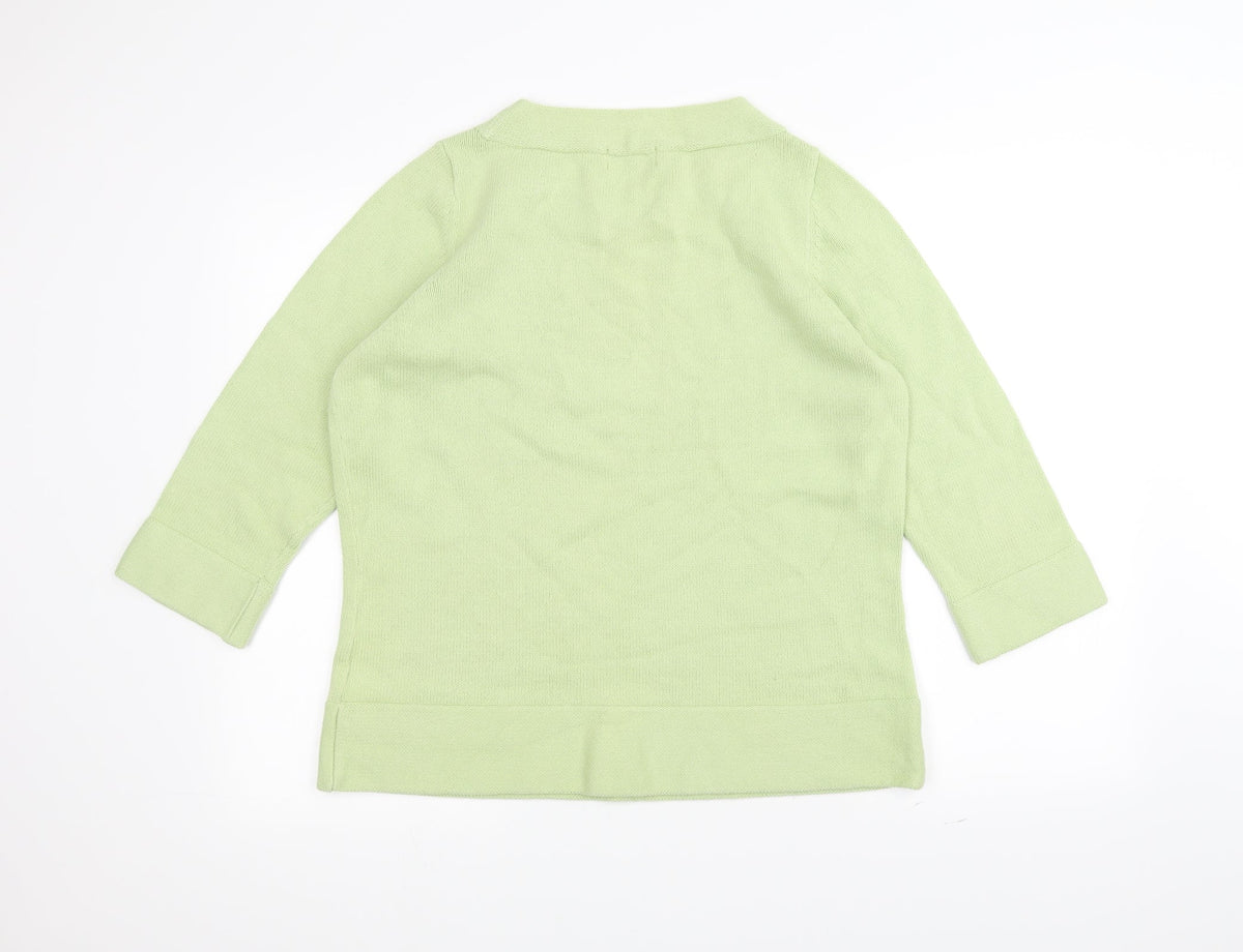 Marks & Spencer Womens Green  Knit Pullover Jumper Size 18