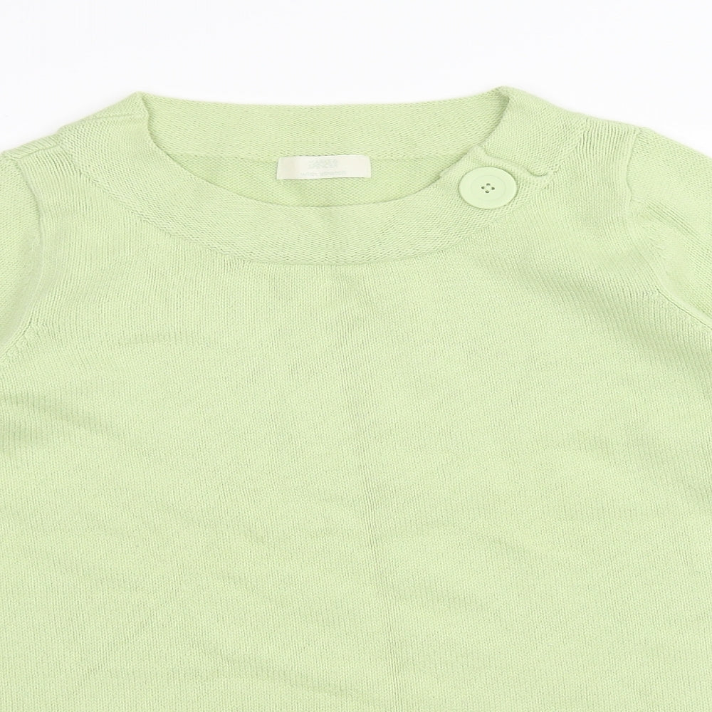 Marks & Spencer Womens Green  Knit Pullover Jumper Size 18