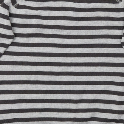Cherokee Boys Grey Striped  Pullover Jumper Size 5-6 Years
