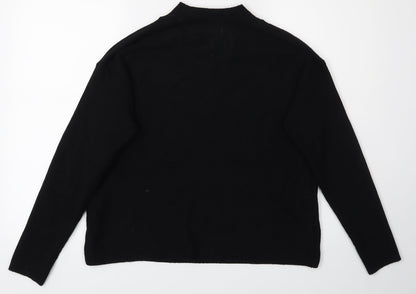 Tu Woman Womens Black   Pullover Jumper Size 16