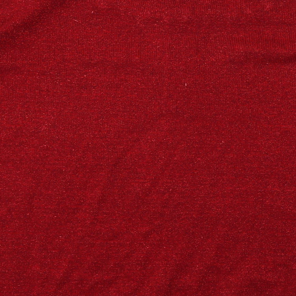Bonmarché Womens Red   Pullover Jumper Size L