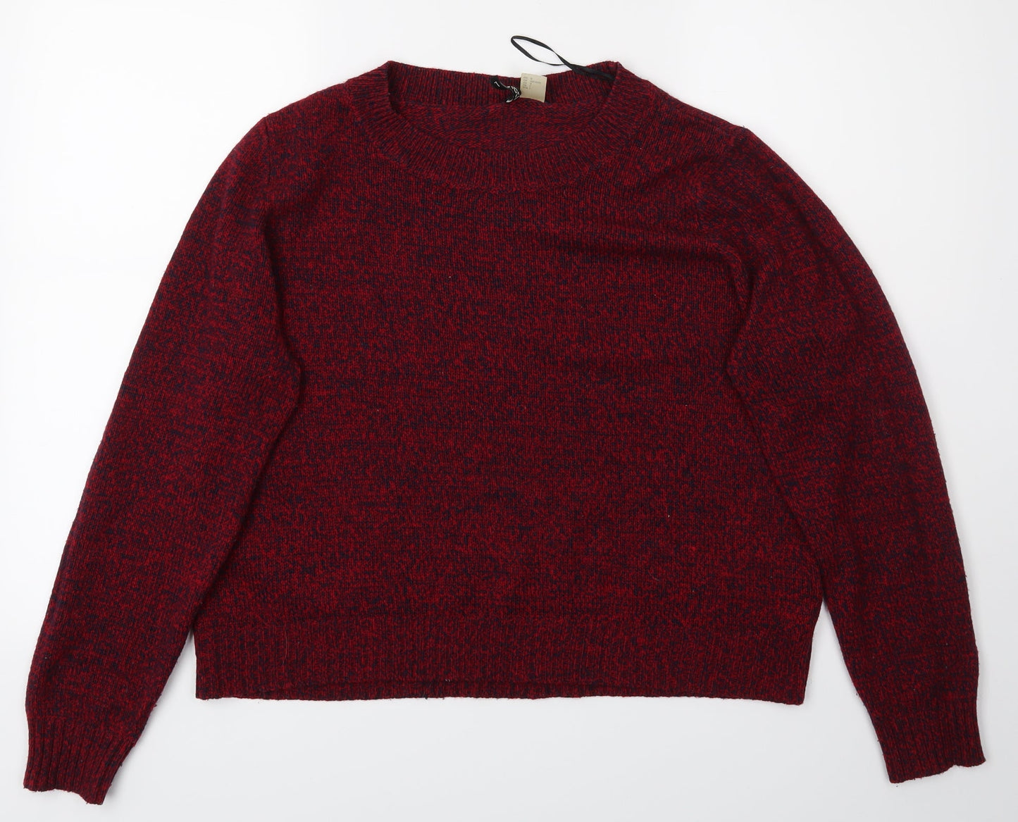 Divided Womens Red   Pullover Jumper Size L