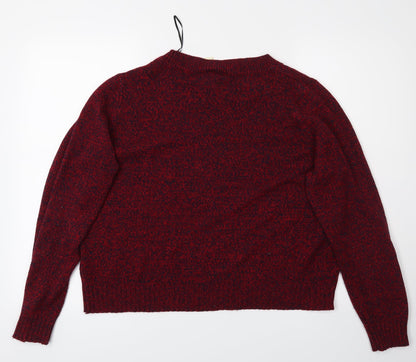 Divided Womens Red   Pullover Jumper Size L
