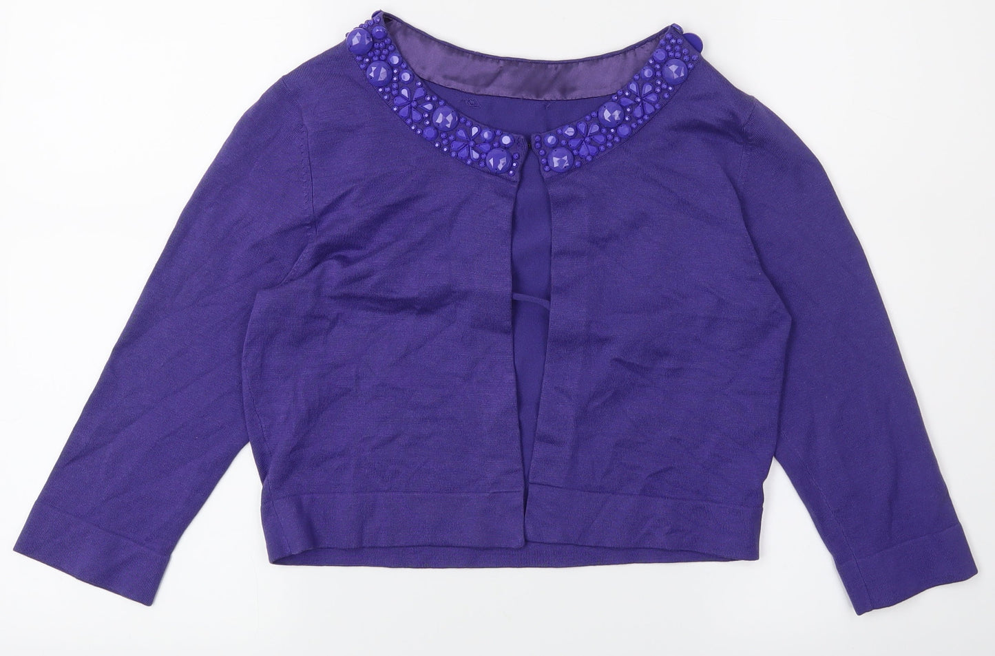 Pre Worn Womens Purple   Cardigan Jumper Size S