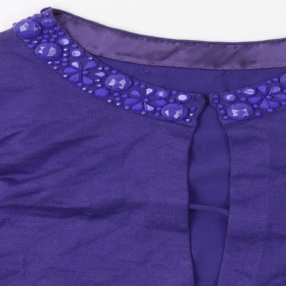 Pre Worn Womens Purple   Cardigan Jumper Size S